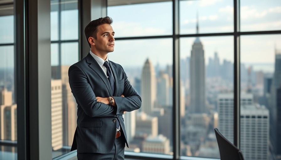 Professional contemplating nuanced capital strategy for startups in NYC office.