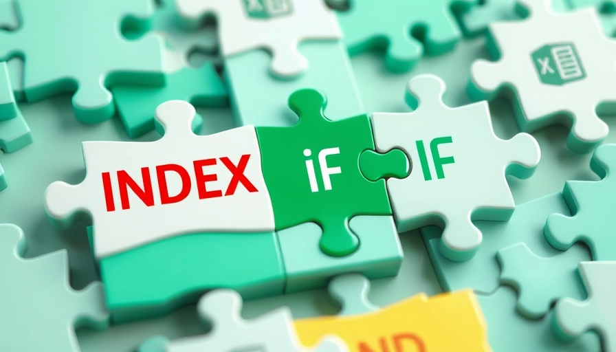 Excel function combinations puzzle illustration with functions INDEX, MATCH, IF, AND.