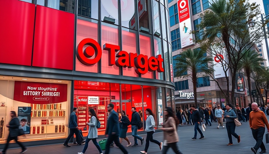 Target storefront with people, highlighting CEO challenges.