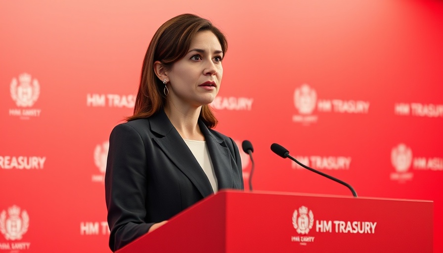 Professional woman at podium discussing capital gains tax on main residences.