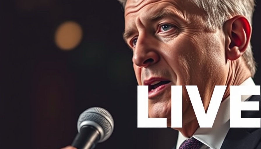Oval Office announcement with 'LIVE' text overlay.