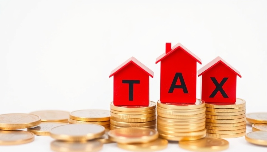 Reeves Capital Gains Tax Predictions concept with house blocks on coins