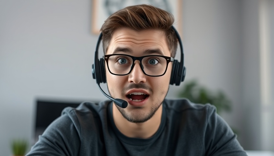 Inflation perception UK discussion with young man wearing headset.