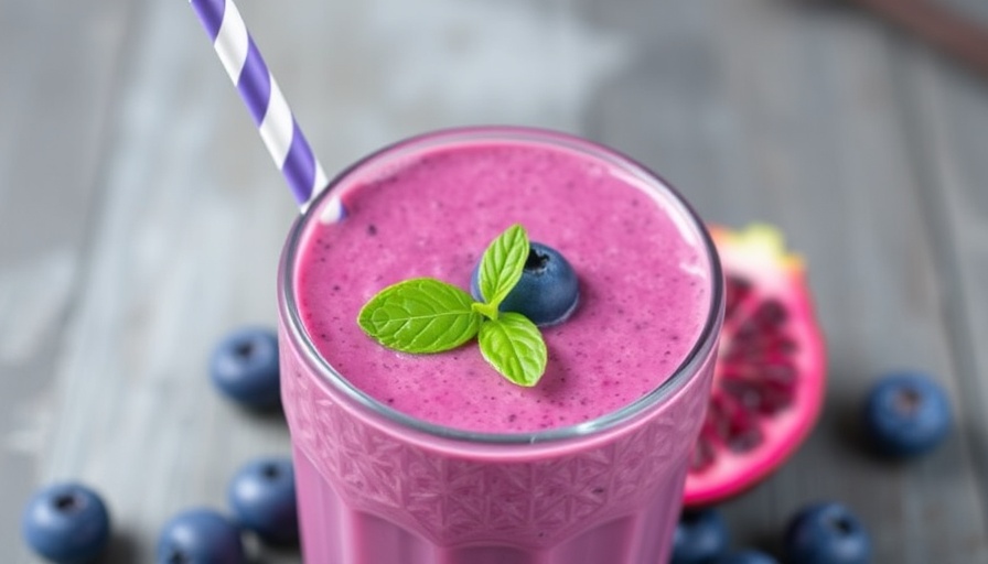 Blueberry Dragonfruit Smoothie