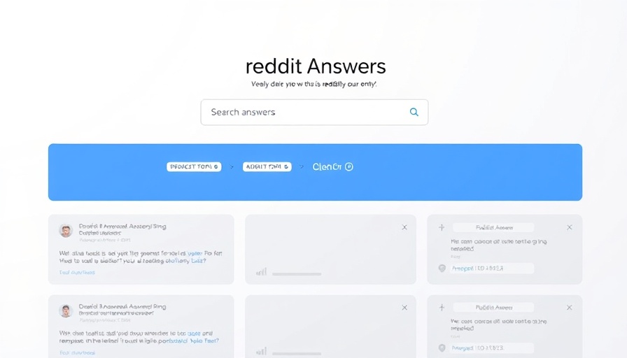 Reddit Answers AI tool interface with search bar and recommended topics.