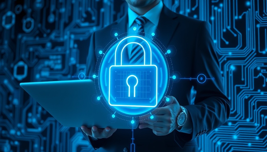 Cybersecurity top risk preparation depicted by digital lock and circuits.