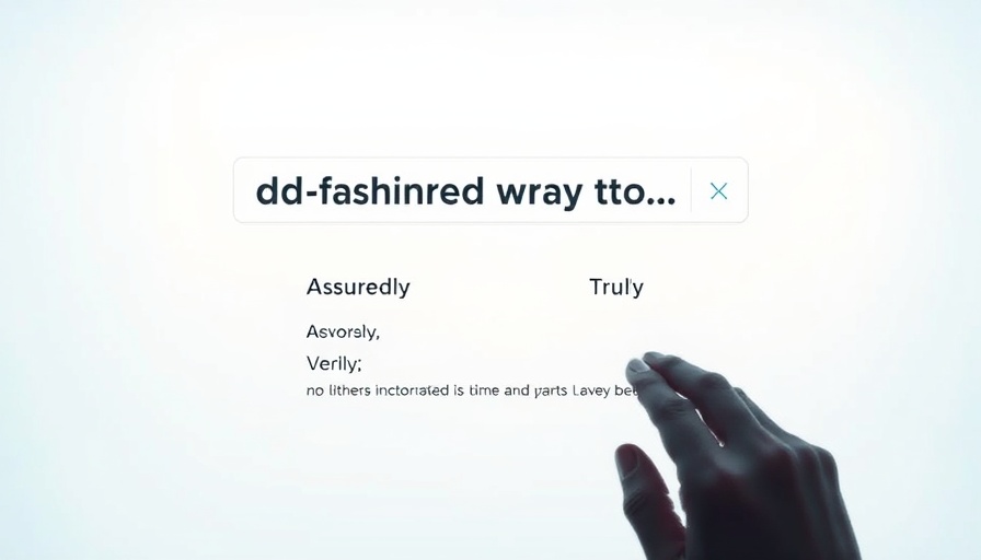 Reverse dictionary interface for business communication queries.