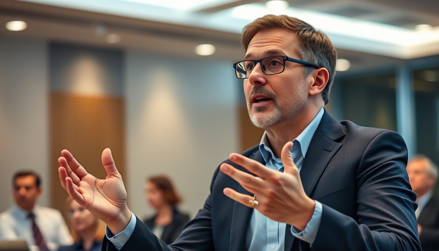 Business professional discusses Box Inc. revenue guidance and AI integration at a conference.