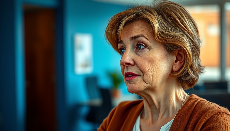UK manufacturing overreliant on China discussion with thoughtful woman.