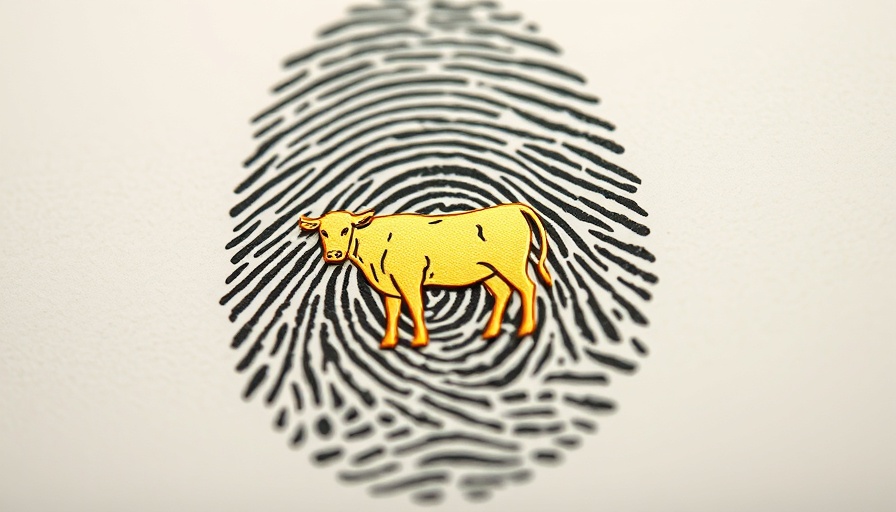Illustration of golden cow in fingerprint; identity becomes idolatry.