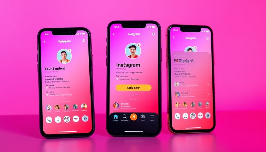 Instagram student badges verification process on a smartphone screen.