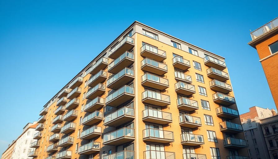 Modern apartment building in UK, related to Property Finance UK.
