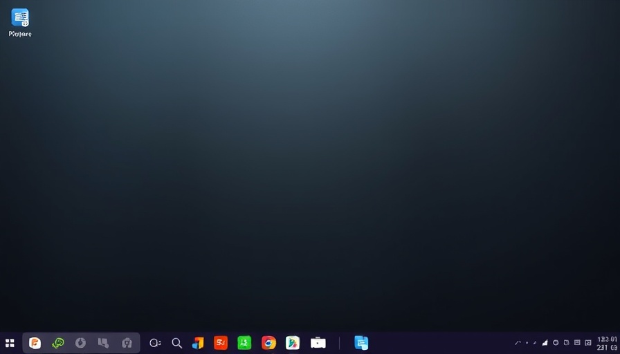 Minimalist taskbar with application icons, no longer need Windows operating system.