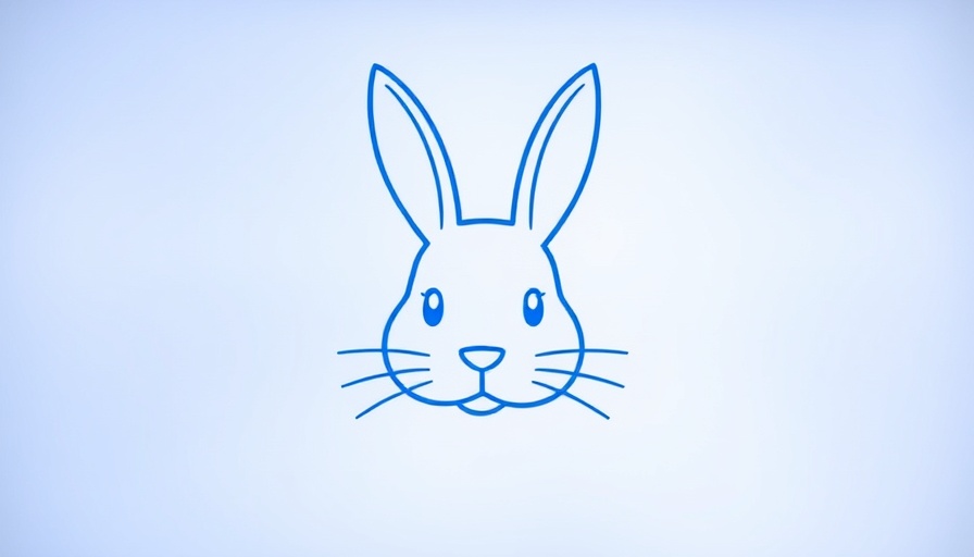 Rabbit drawing on AI drawing tool interface.