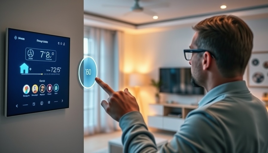 Smart home technology for families interface with temperature control.