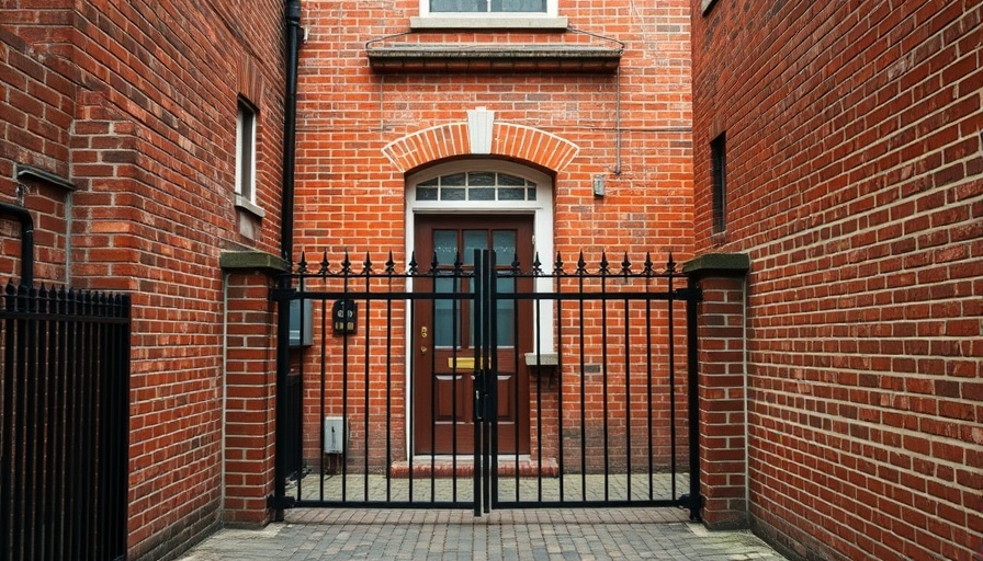 Historic Dumfries Drum Day location, gated courtyard view