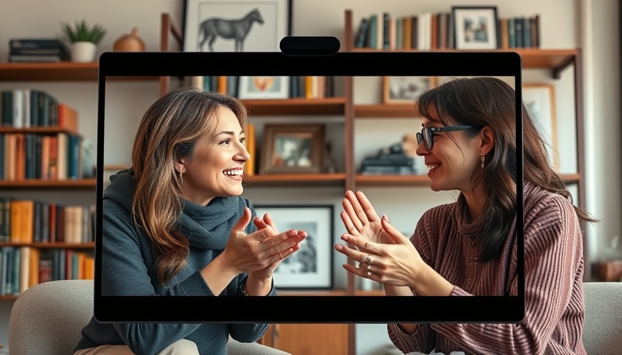 Video call with two women discussing the impact of gossip on relationships.