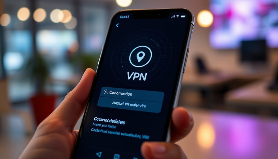 Modern smartphone showing ExpressVPN app interface with sleek design.