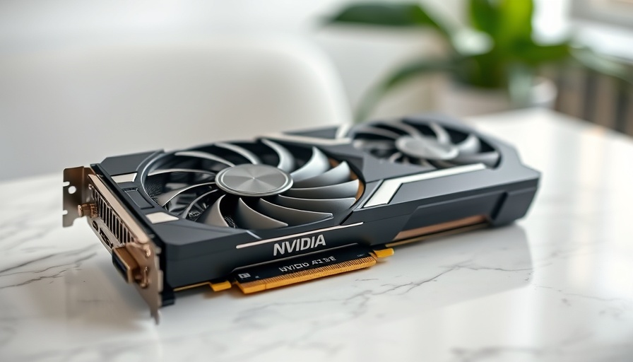 Nvidia GPU on table showcasing market dominance potential.