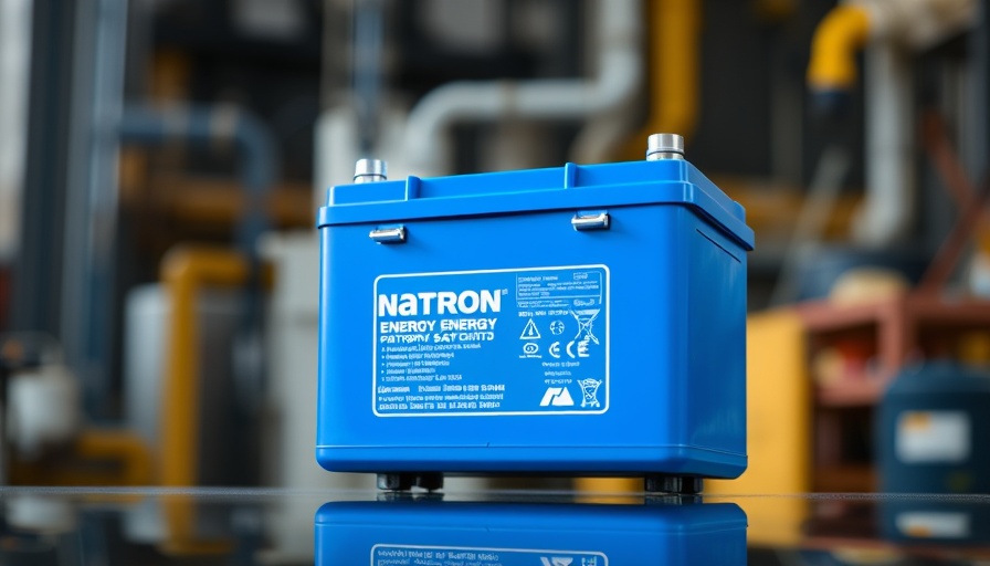 Close-up of Natron Energy battery pack highlighting U.S. battery production challenges.