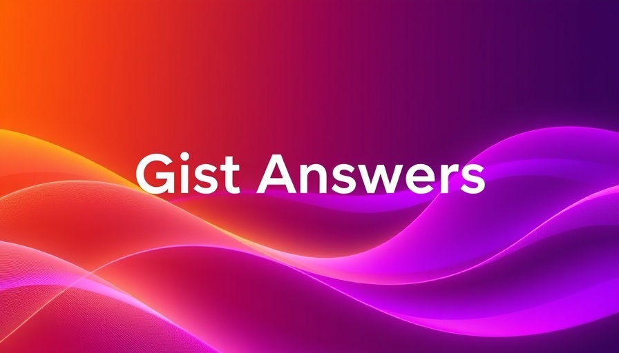 Vibrant gradient background with 'Gist Answers' text, AI tools for publishers