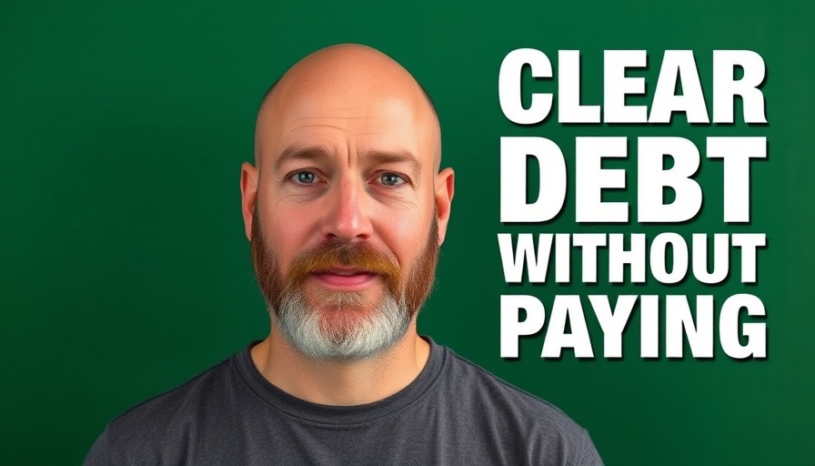 Man discussing how to clear your credit card debt without paying it.