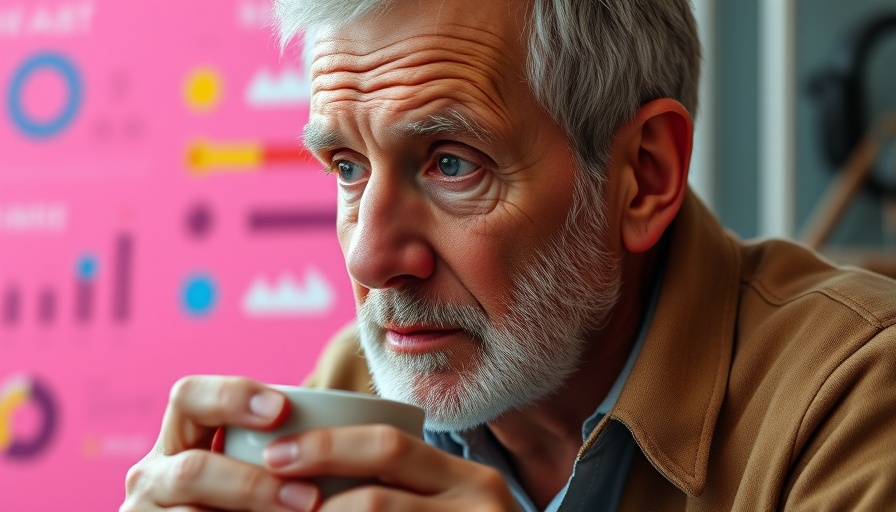 Who should avoid coffee infographic with thoughtful man and cups.