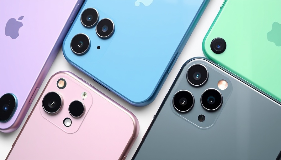 Apple iPhone 17 launch showcasing sleek designs in various colors.