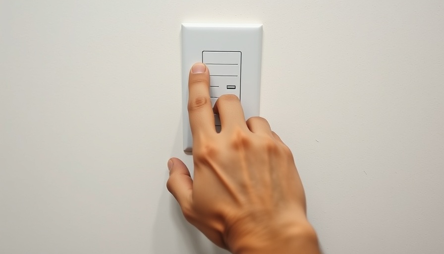 Hand turning off switch to reduce standby power and save electricity.