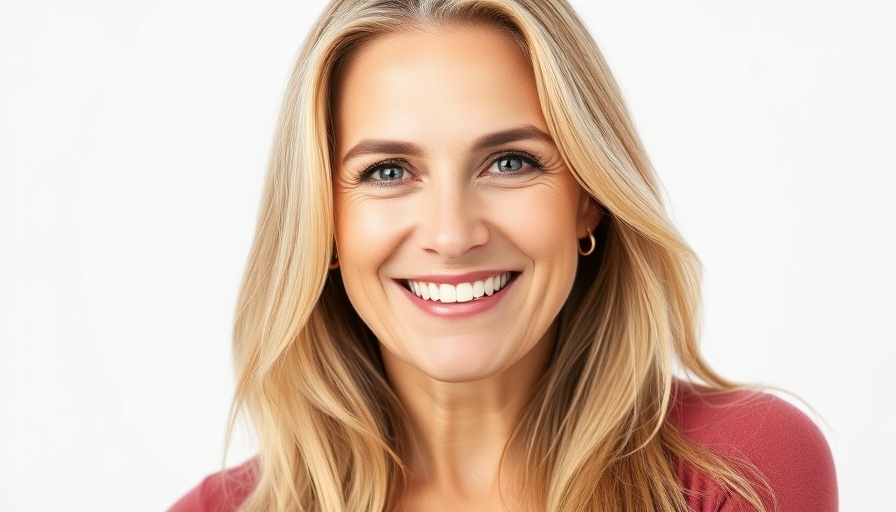 Portrait of smiling middle-aged woman, rent increases under review.