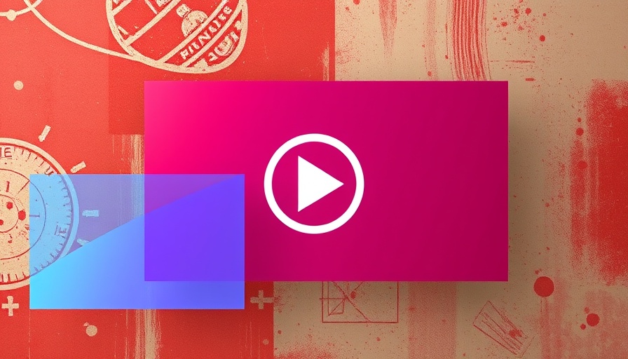 Overlapping transparent screens with play button illustrating AI models generate videos.