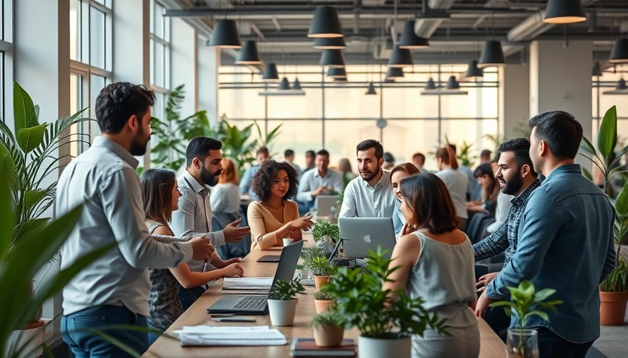 Open-plan office showing teamwork, suitable for Best Workplaces topic.