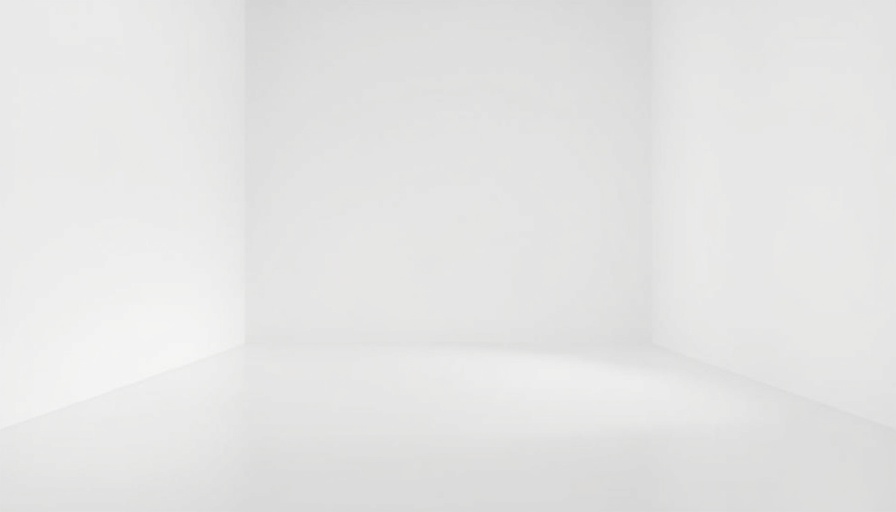Minimalistic empty white space with no objects.