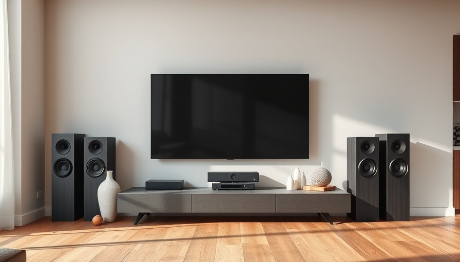 Modern living room home theater setup to future-proof your next TV.