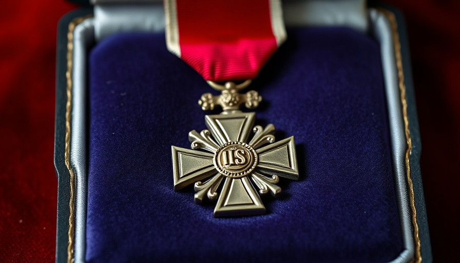 NHS George Cross medal on display in Dumfries.