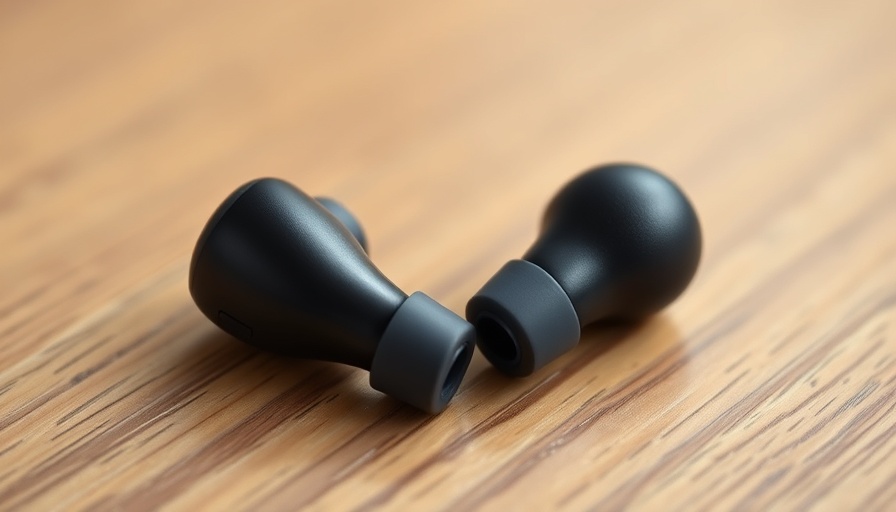 Close-up of sleek Pixel Buds Pro 2 design on wooden surface.
