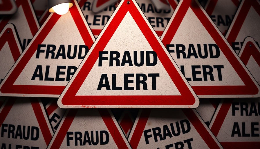Layered fraud alert signs highlighting payment diversion fraud UK.