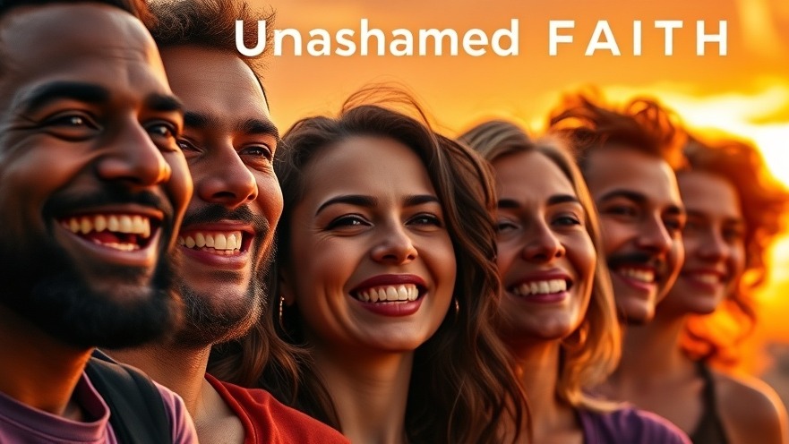 Joyful Western Christians radiate encouragement in faith at sunset, embodying perseverance.