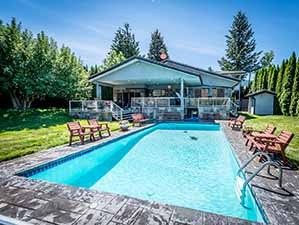 Kamloops luxury waterfront for sale swimming pool & house