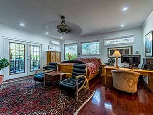 Master bedroom luxury riverfront home Kamloops