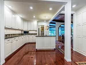 Kitchen north side view waterfront home for sale