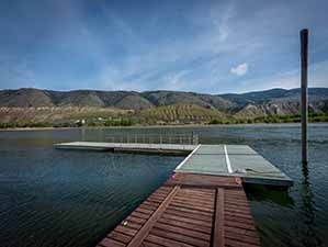 Kamloops riverfront dock north view 2