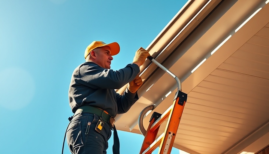 Professional cleaning gutters with ladder, affordable gutter cleaning near you.