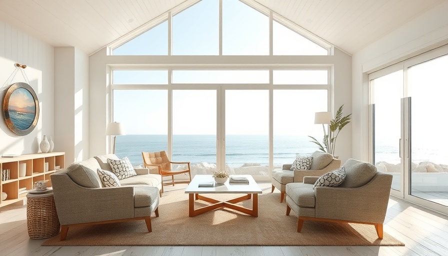 Cozy coastal living room transitioning your home from winter to spring