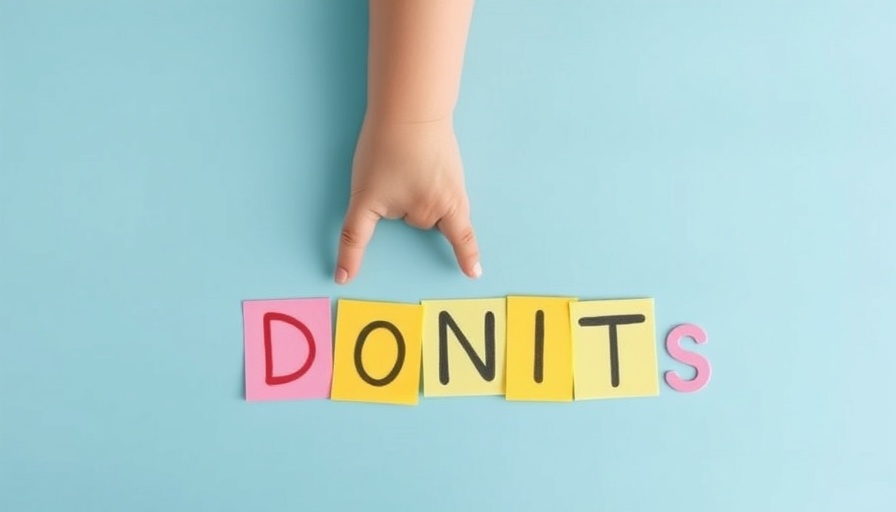 Child's hand with 'DON'Ts' notes; avoiding winter home heating mistakes.