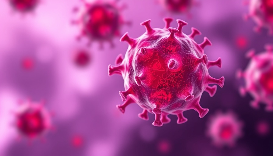 Illustration of cancer cells with glowing hues for 'How to Fight Cancer and Win'.