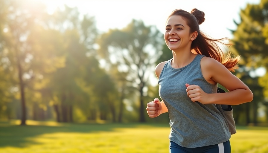 Boost brainpower with exercise - young woman jogging in park.