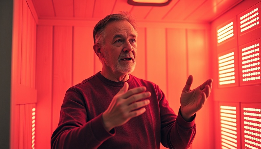 Person in infrared sauna discussing detoxification with infrared therapy.