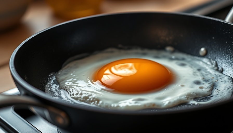 Egg frying in pan symbolizing foods high in Vitamin B12.