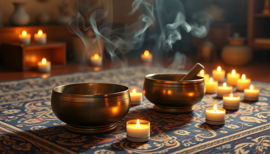 417 Hz sound therapy with Tibetan singing bowls and candles.